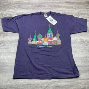 Vintage Nicholas and Alexandra Shirt St. Basil's Cathedral Mens Large Promo